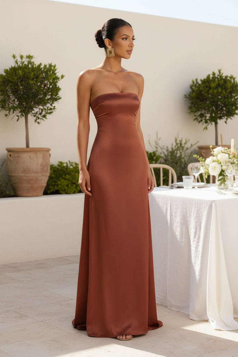 Serena Maxi-jurk met Sjaalkraag