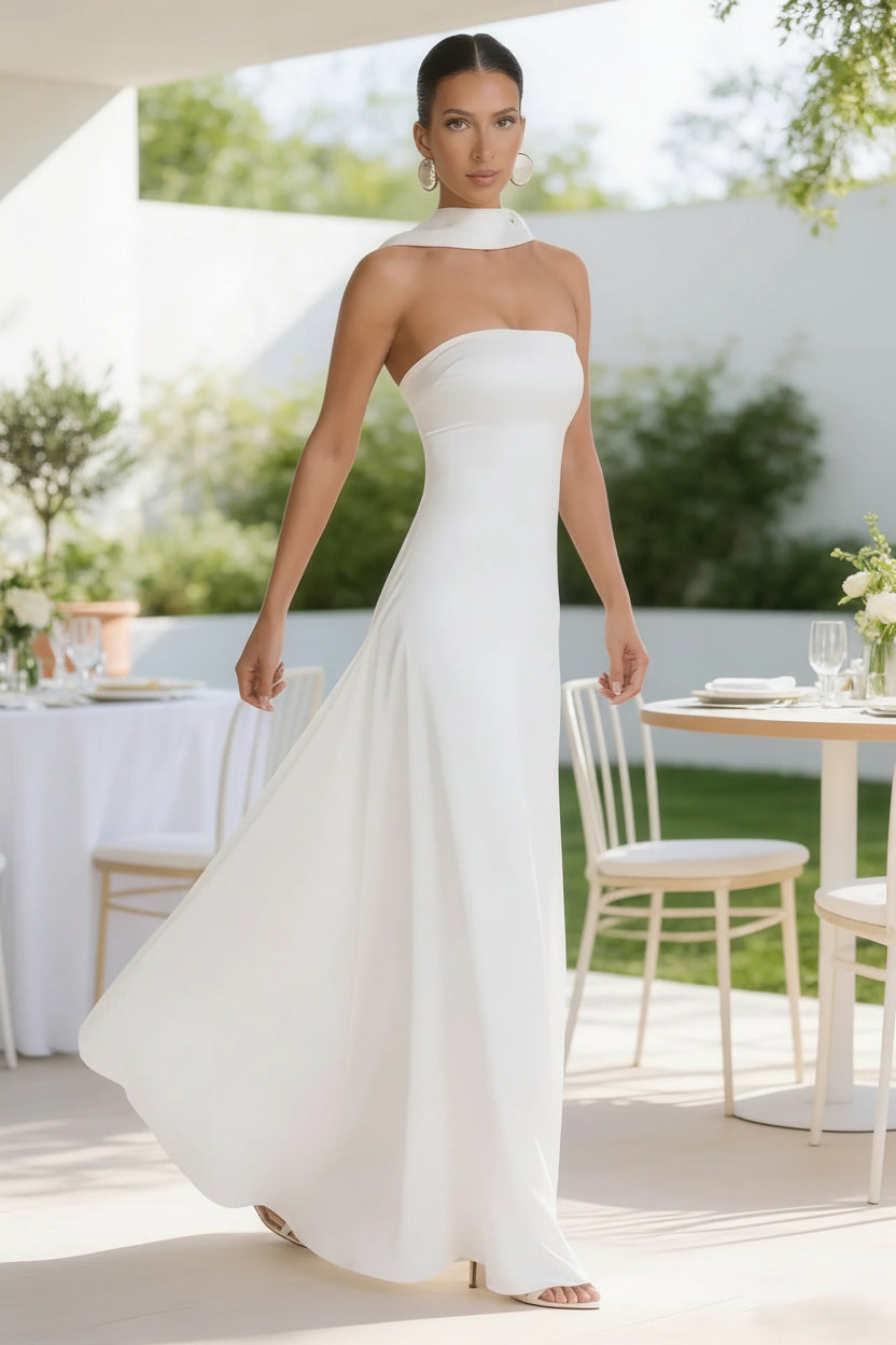 Serena Maxi-jurk met Sjaalkraag
