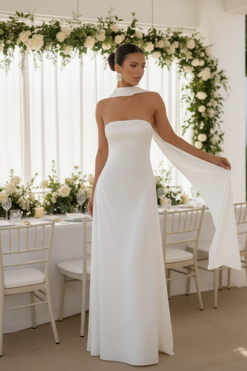 Serena Maxi-jurk met Sjaalkraag