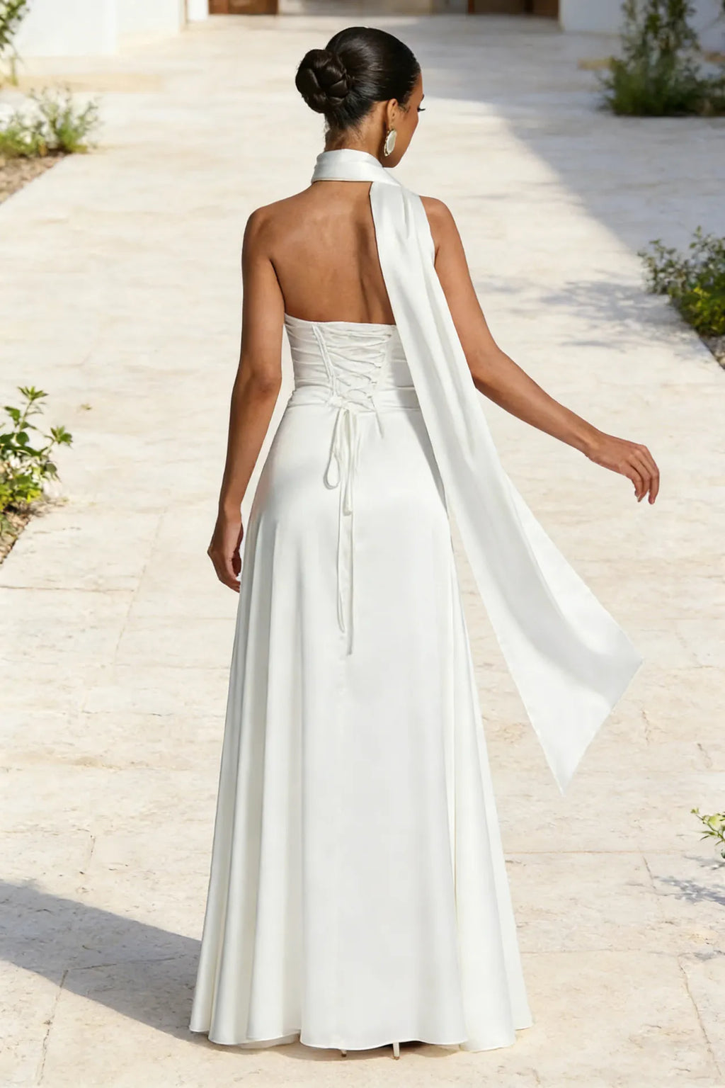 Serena Maxi-jurk met Sjaalkraag