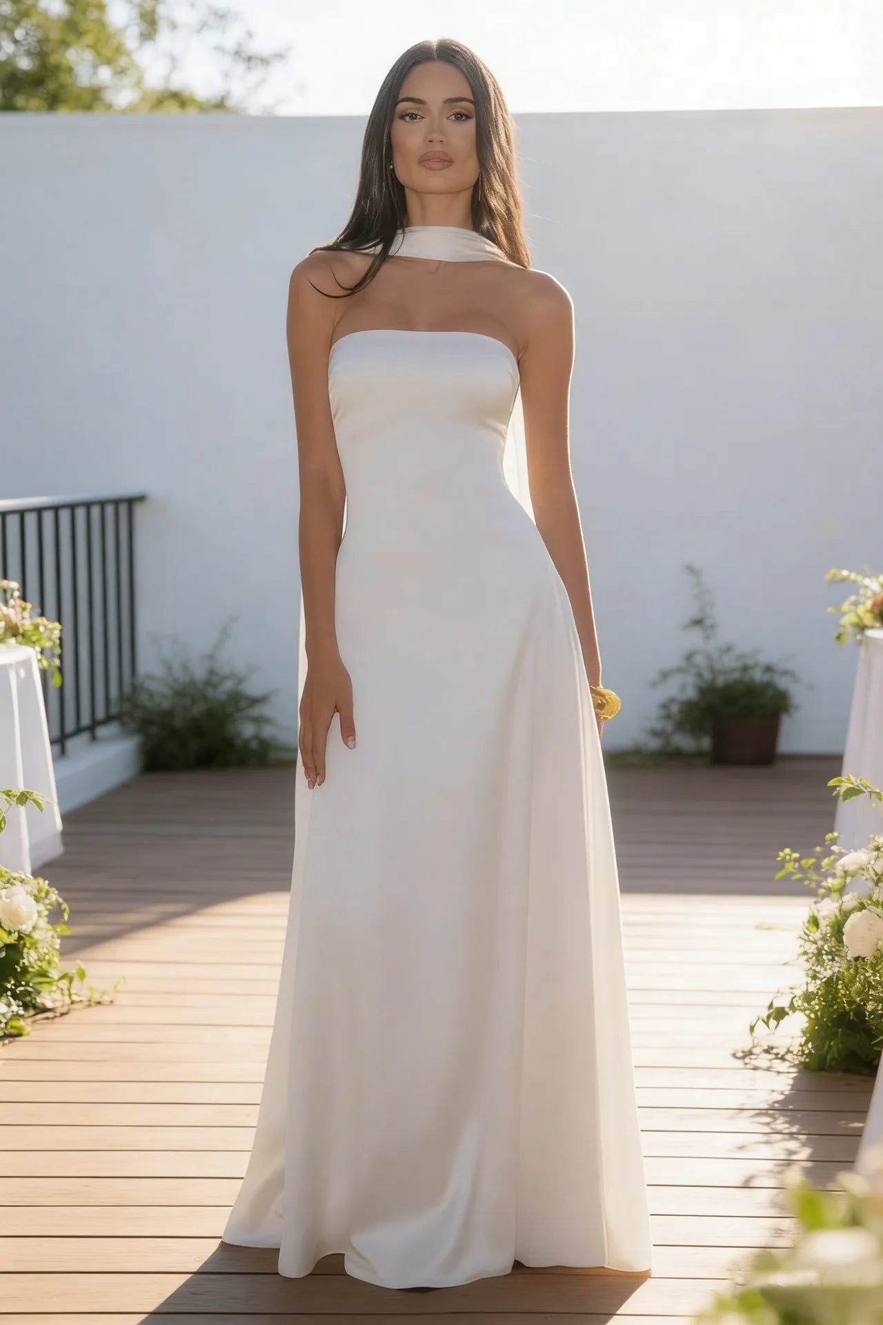 Serena Maxi-jurk met Sjaalkraag