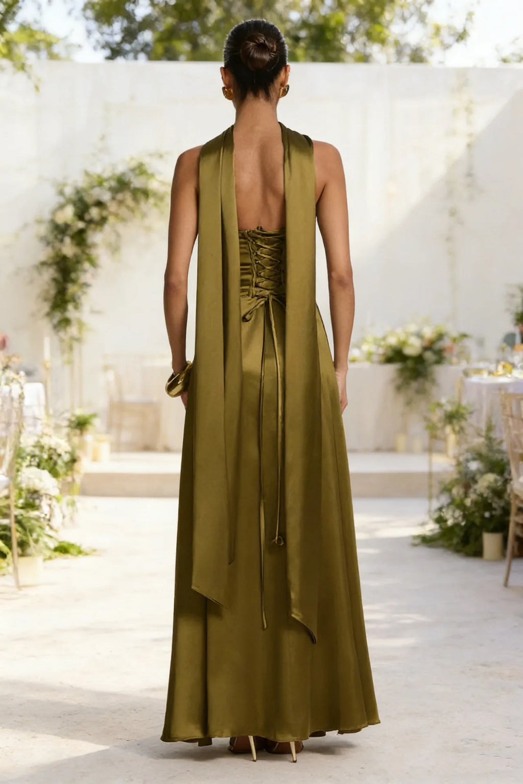 Serena Maxi-jurk met Sjaalkraag