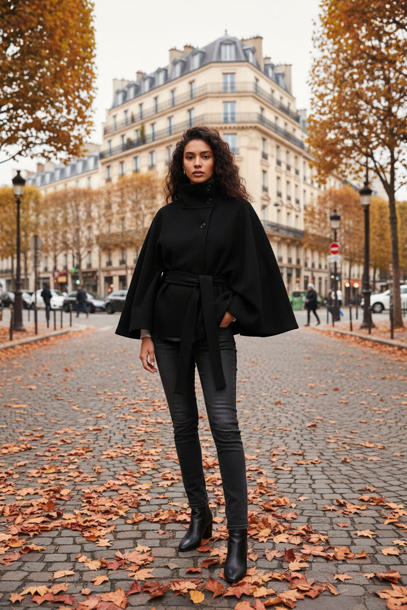 Noëlle Cape Jas met Ceintuur